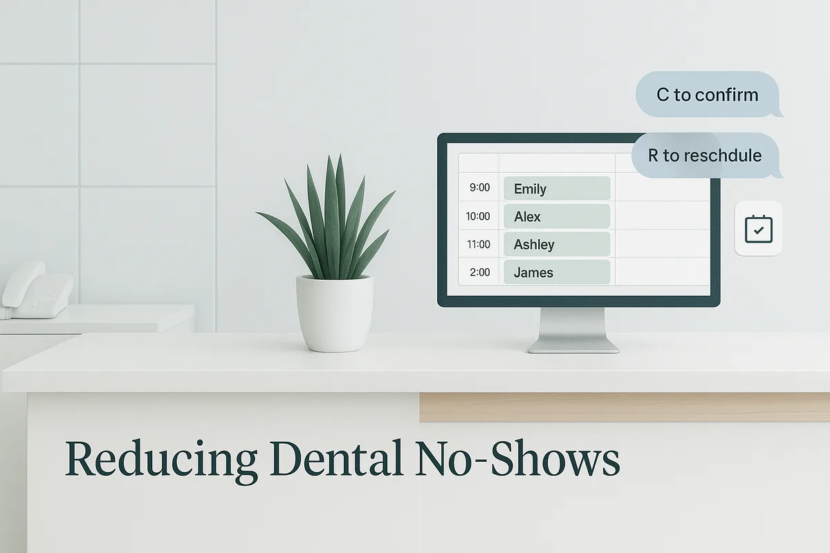 How to Reduce Dental No-Shows: Reminder Cadence, Deposits, Waitlists, and Confirmation Scripts